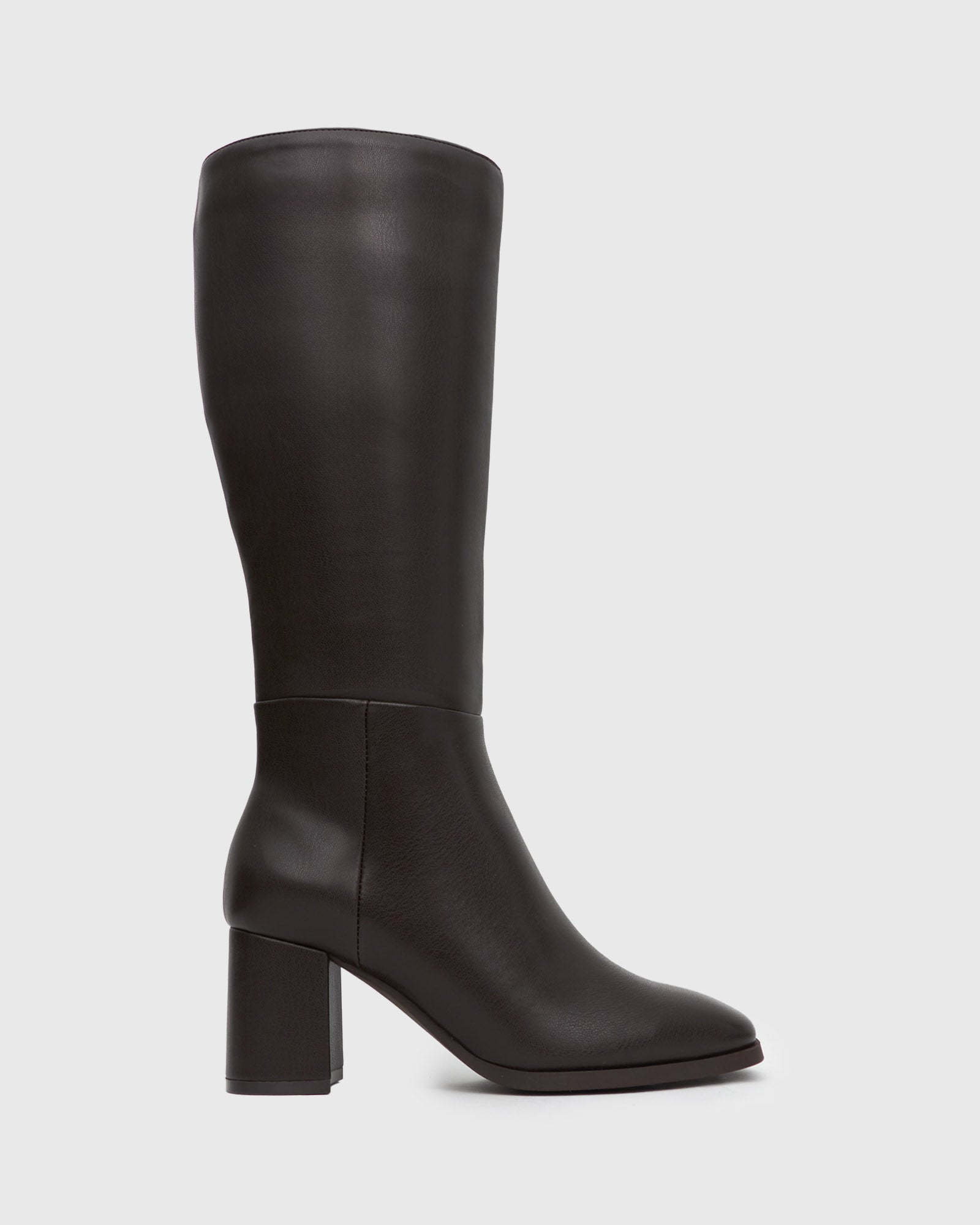 GALS Square Toe Vegan Block Heel Boots