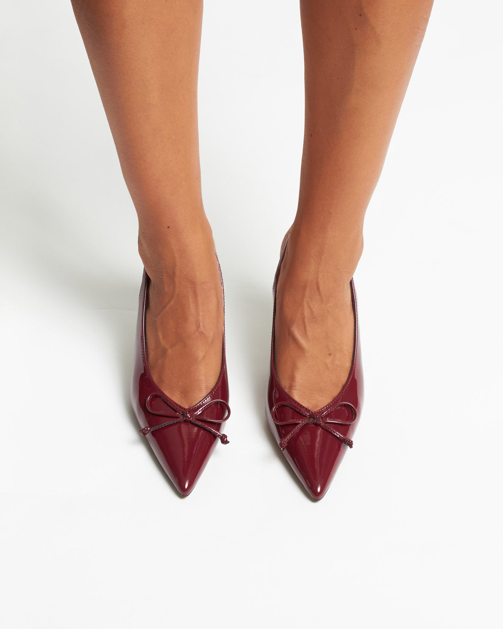 YVETTE Bow Slingback Stiletto Heels