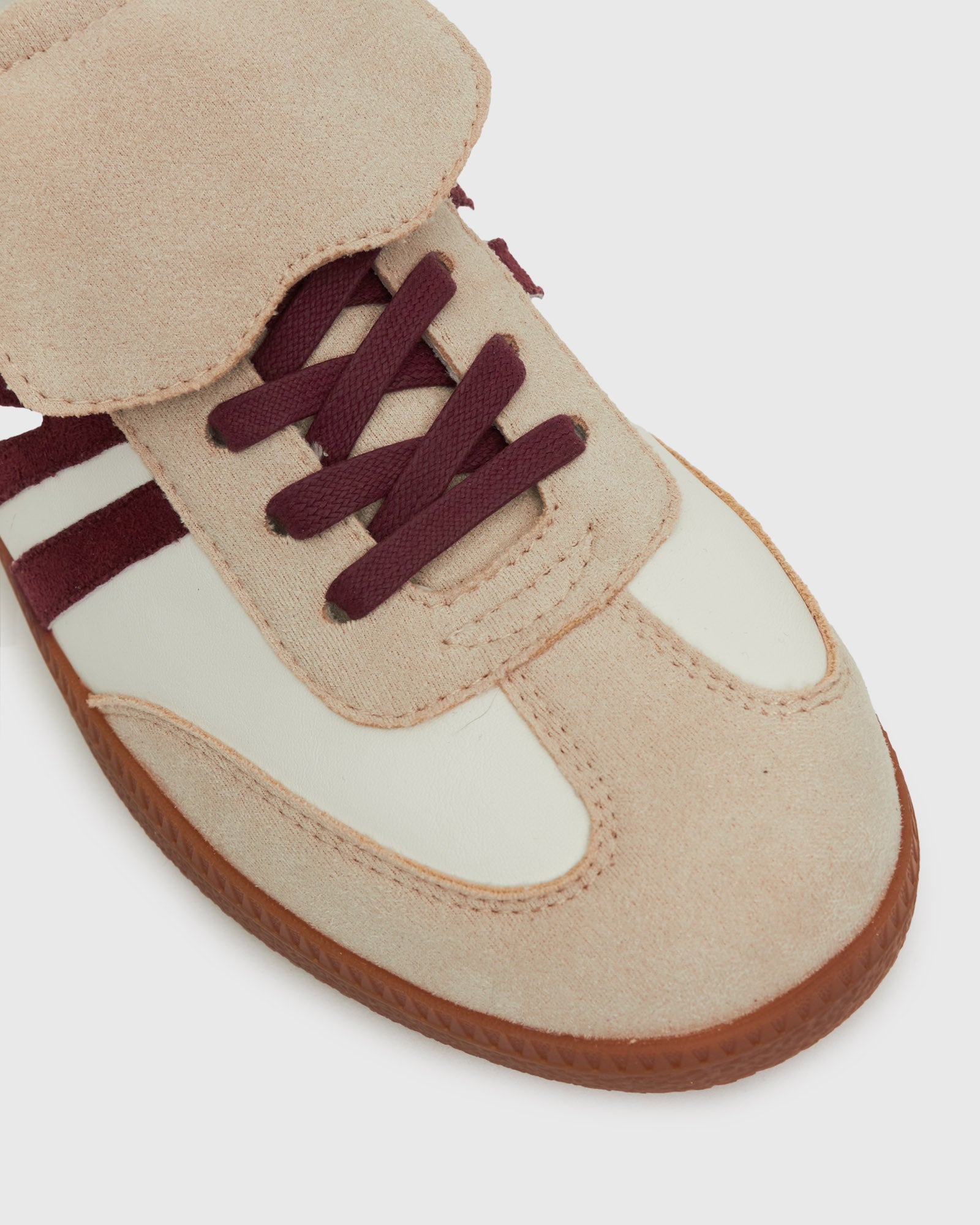 PRE-ORDER Wider Fit BUTTERSCOTCH Low-Top Lace-Up Sneakers