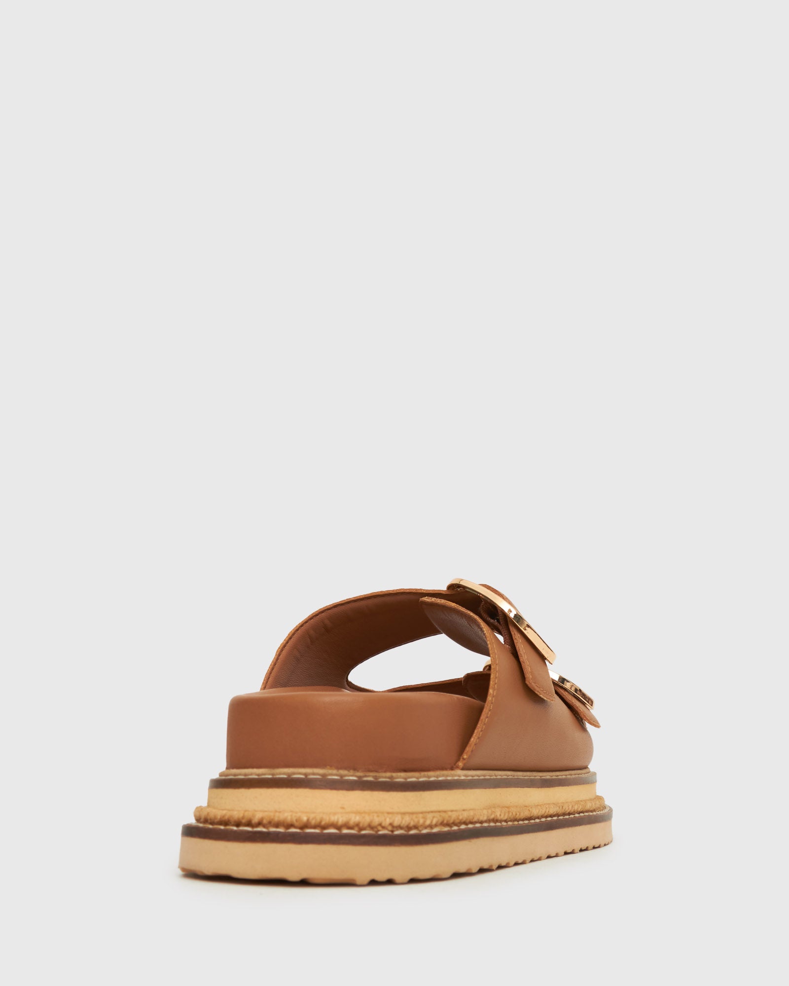 HARLAND Leather Flatform Slides