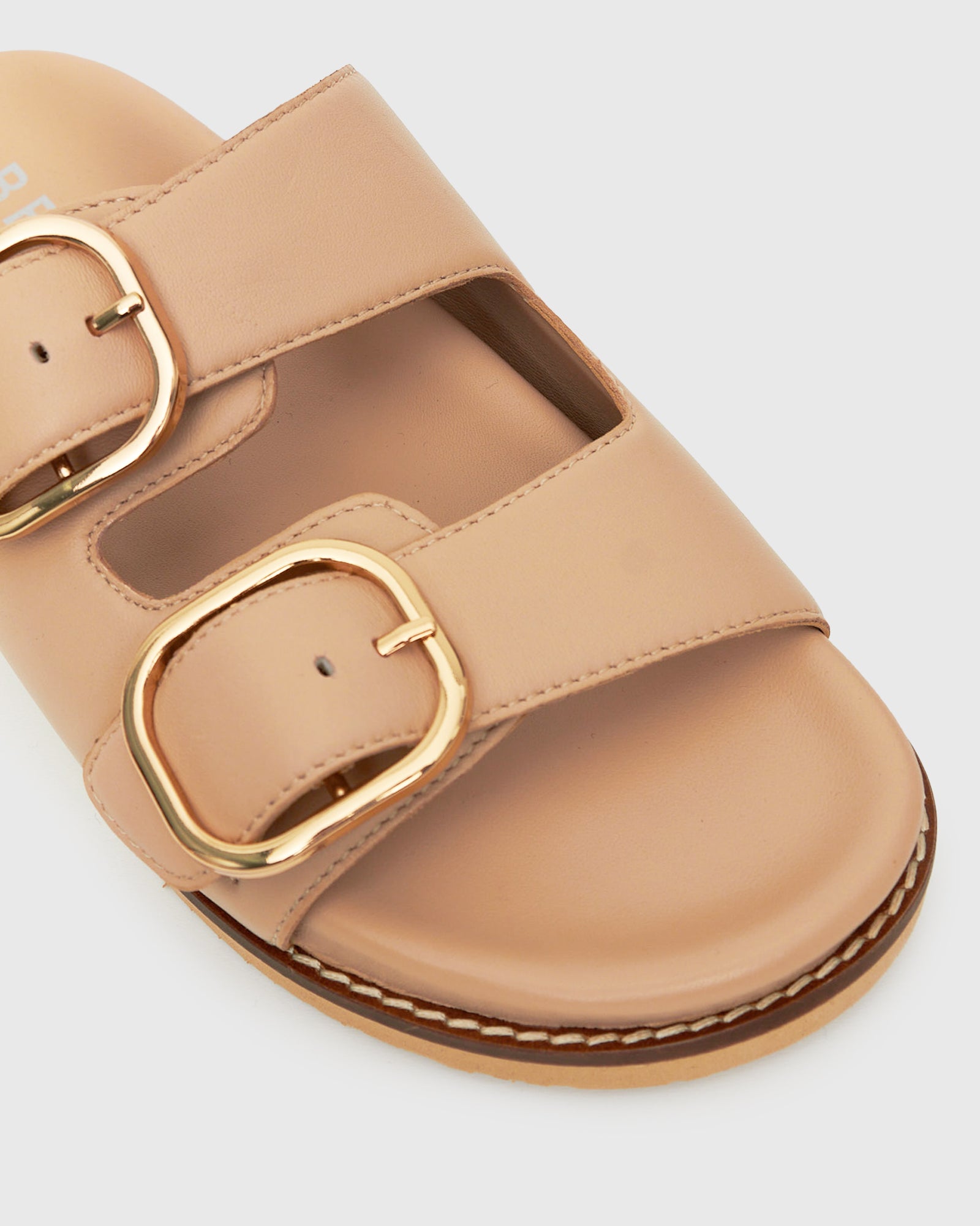 HUSH Leather Buckle Slides