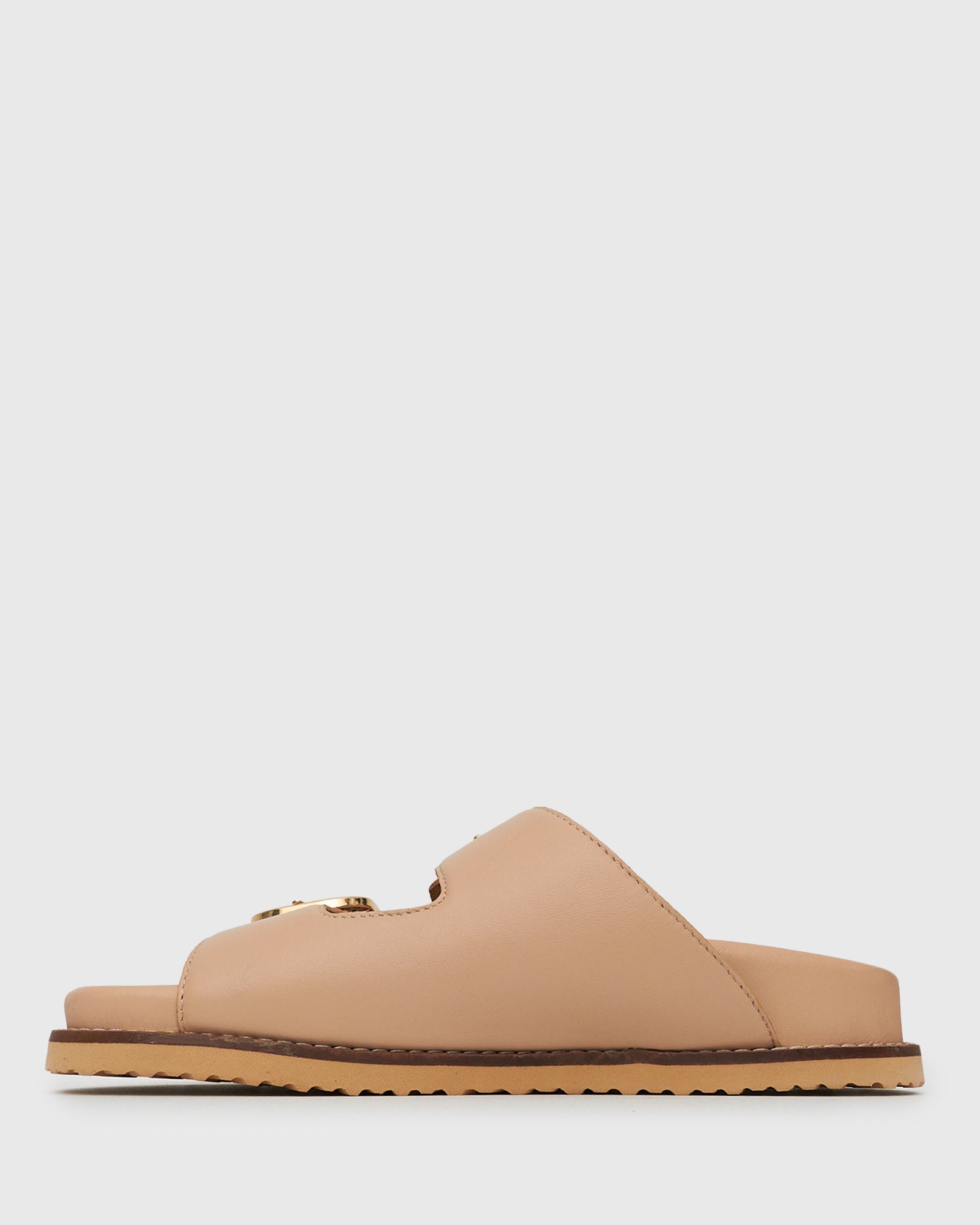 HUSH Leather Buckle Slides