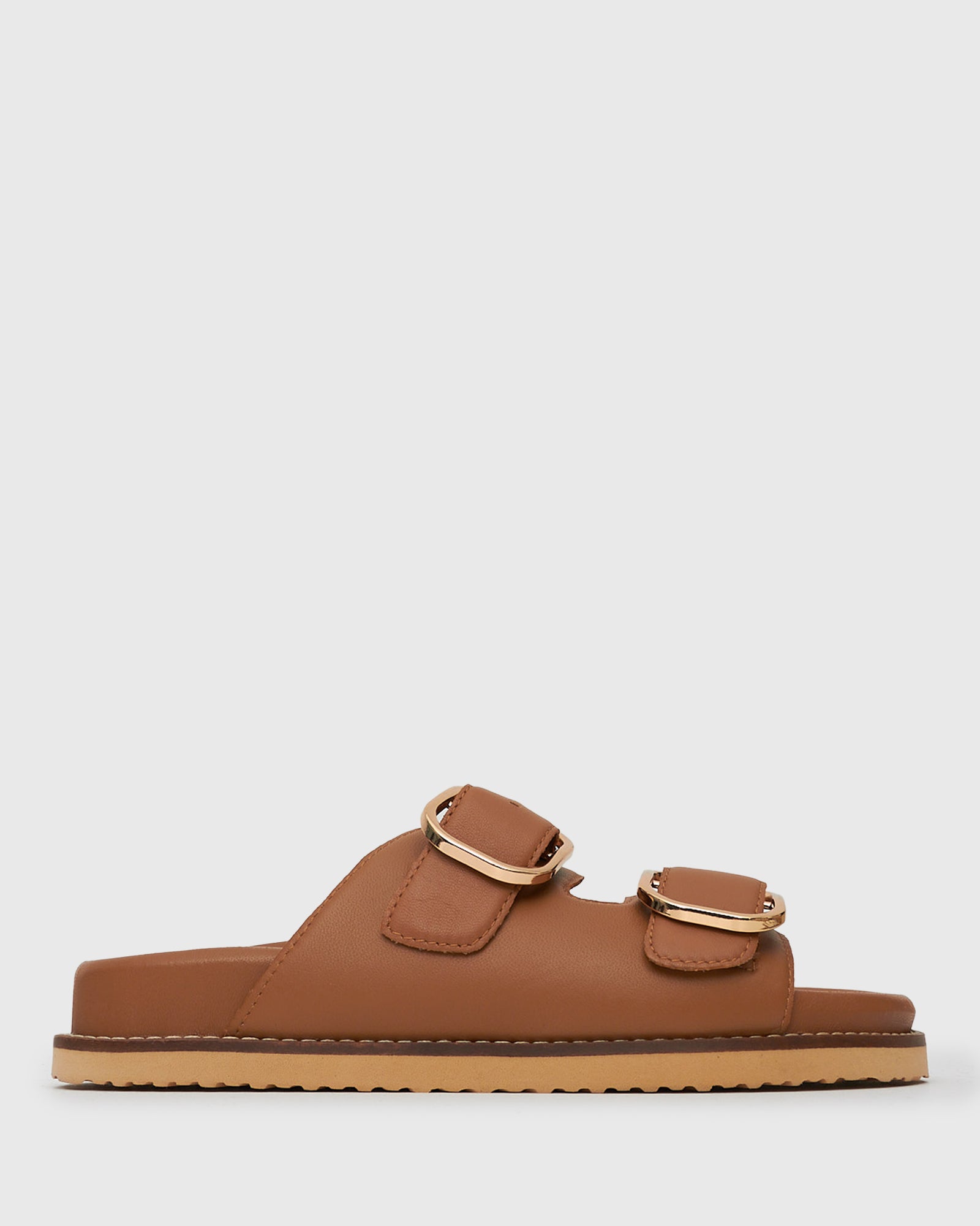 HUSH Leather Buckle Slides