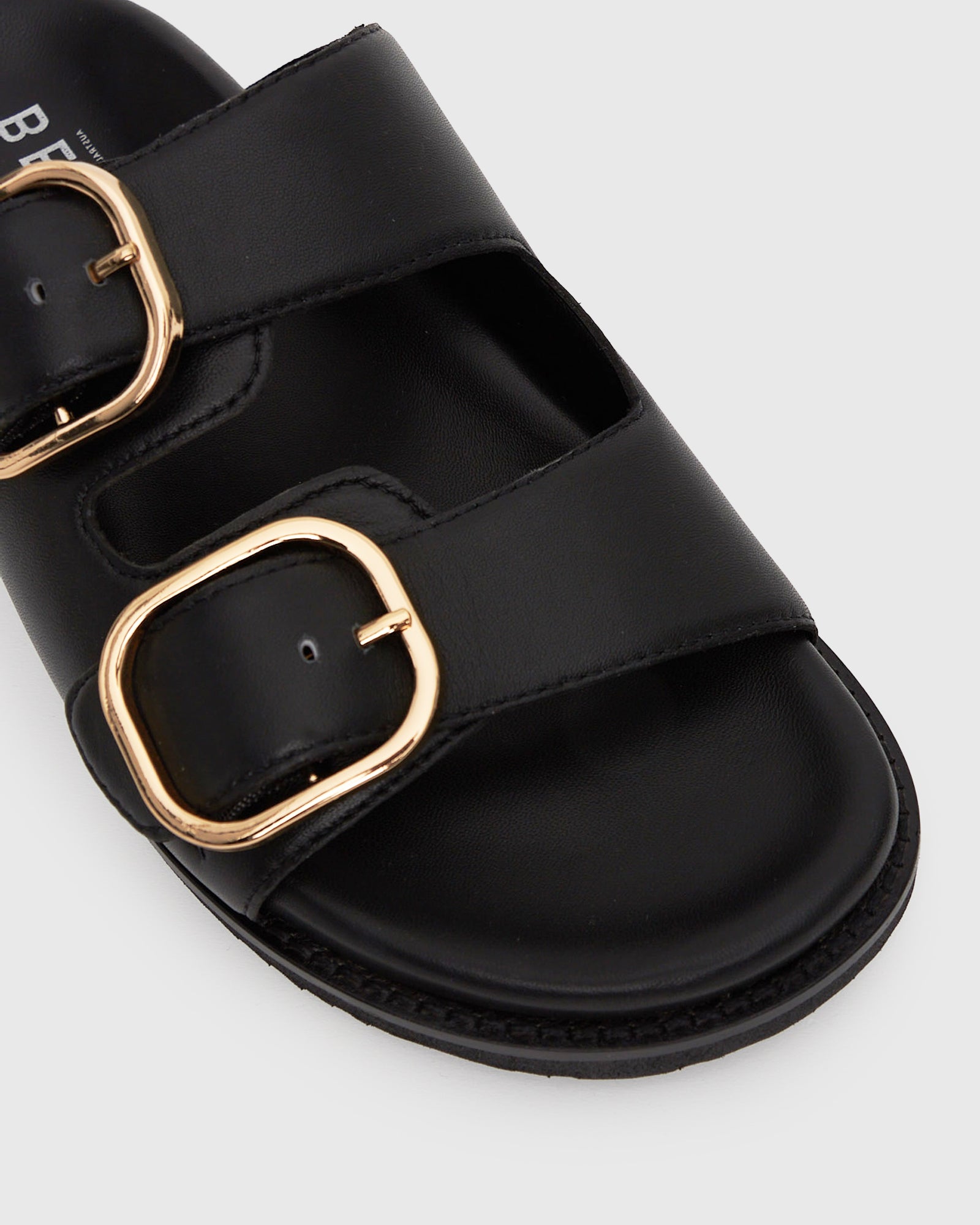 HUSH Leather Buckle Slides