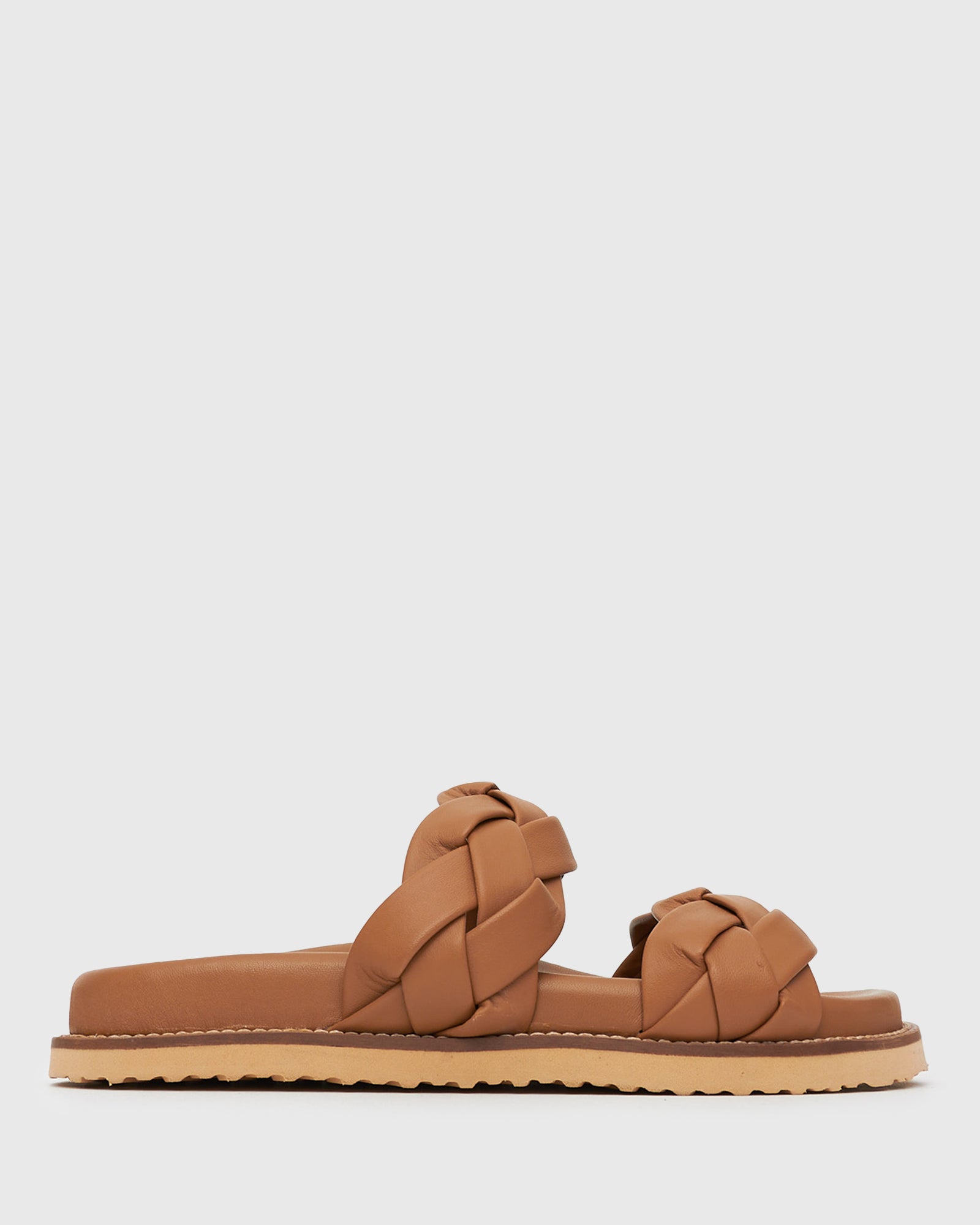 HAVANA Leather Braided Slides