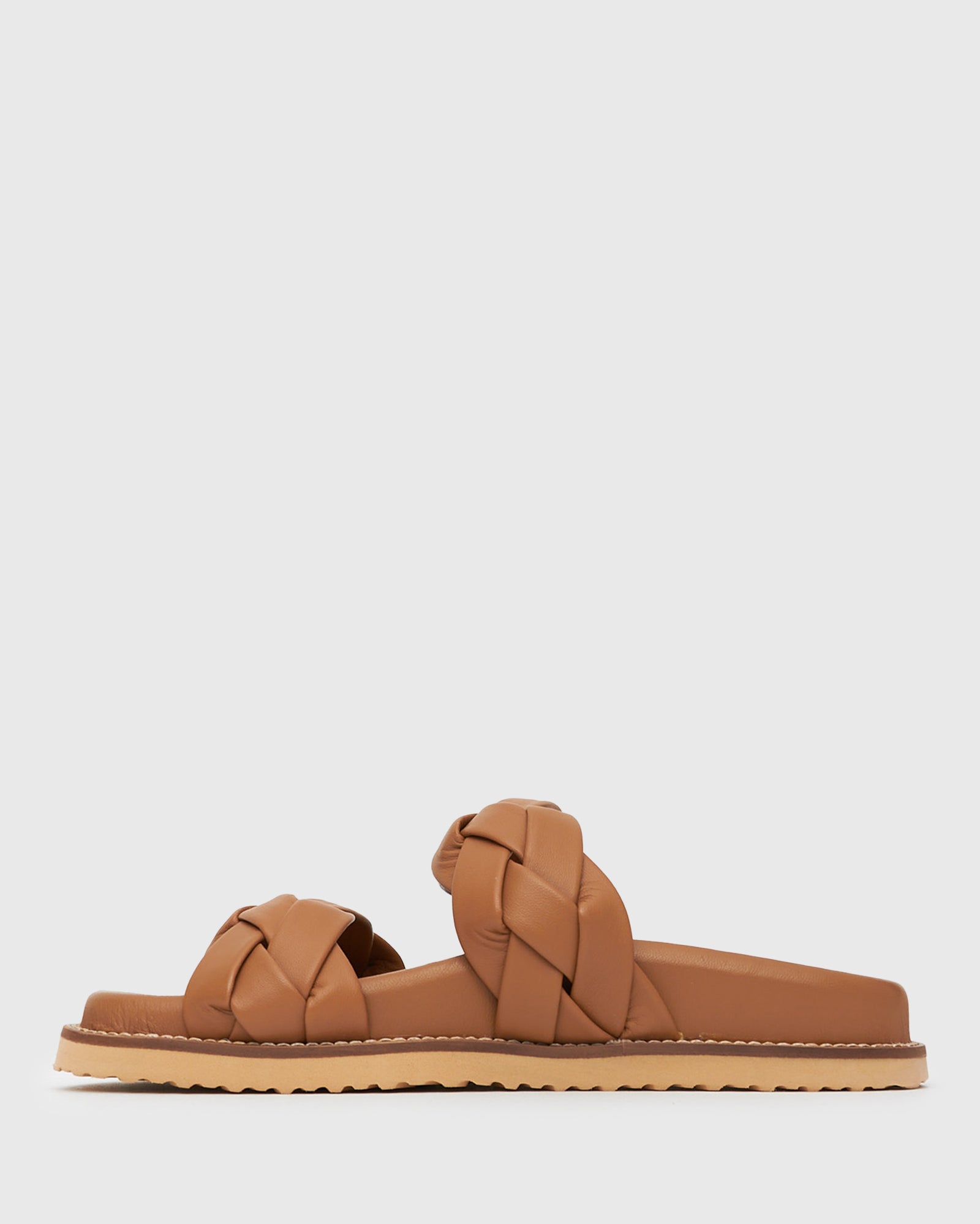 HAVANA Leather Braided Slides