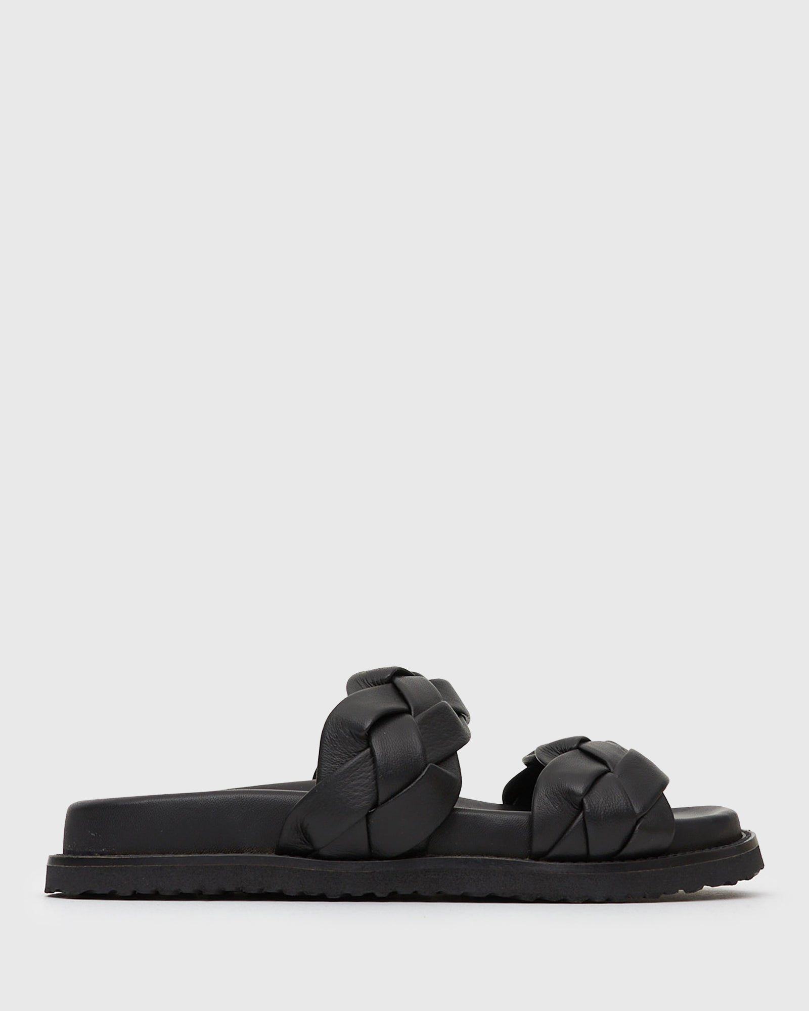 HAVANA Leather Braided Slides