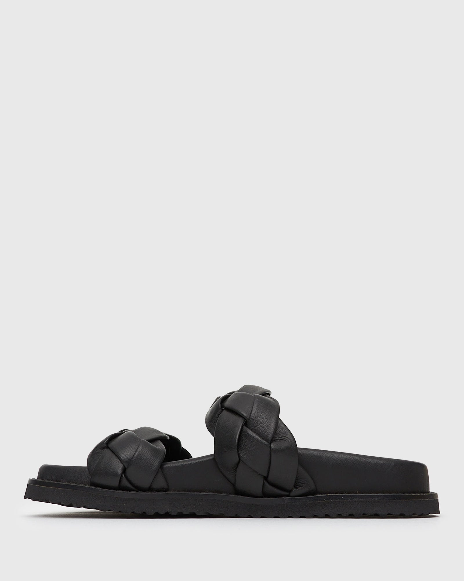 HAVANA Leather Braided Slides