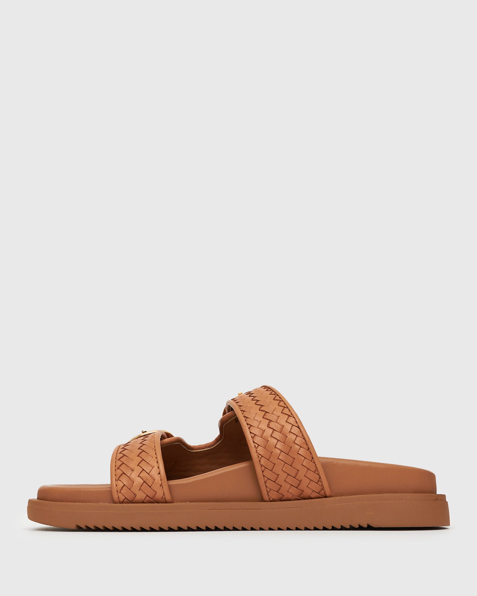 PRE-ORDER ASTAR Leather Woven Strap Footbed Slides
