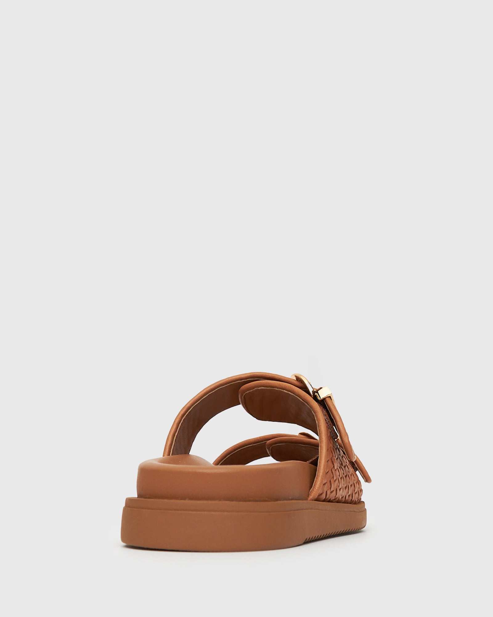 PRE-ORDER ASTAR Leather Woven Strap Footbed Slides