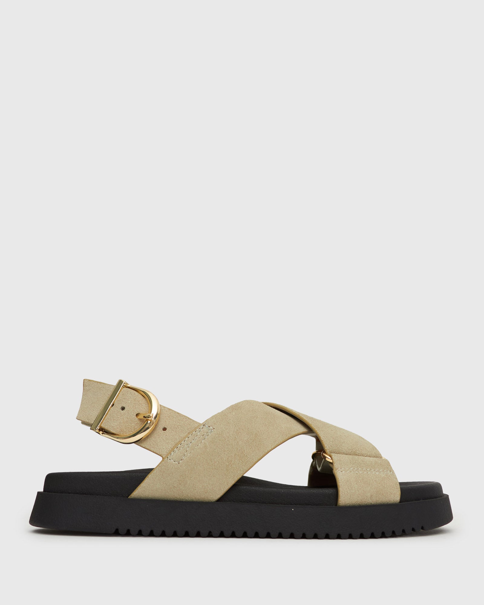 PRE-ORDER MYTH Crossover Strap Footbed Sandals