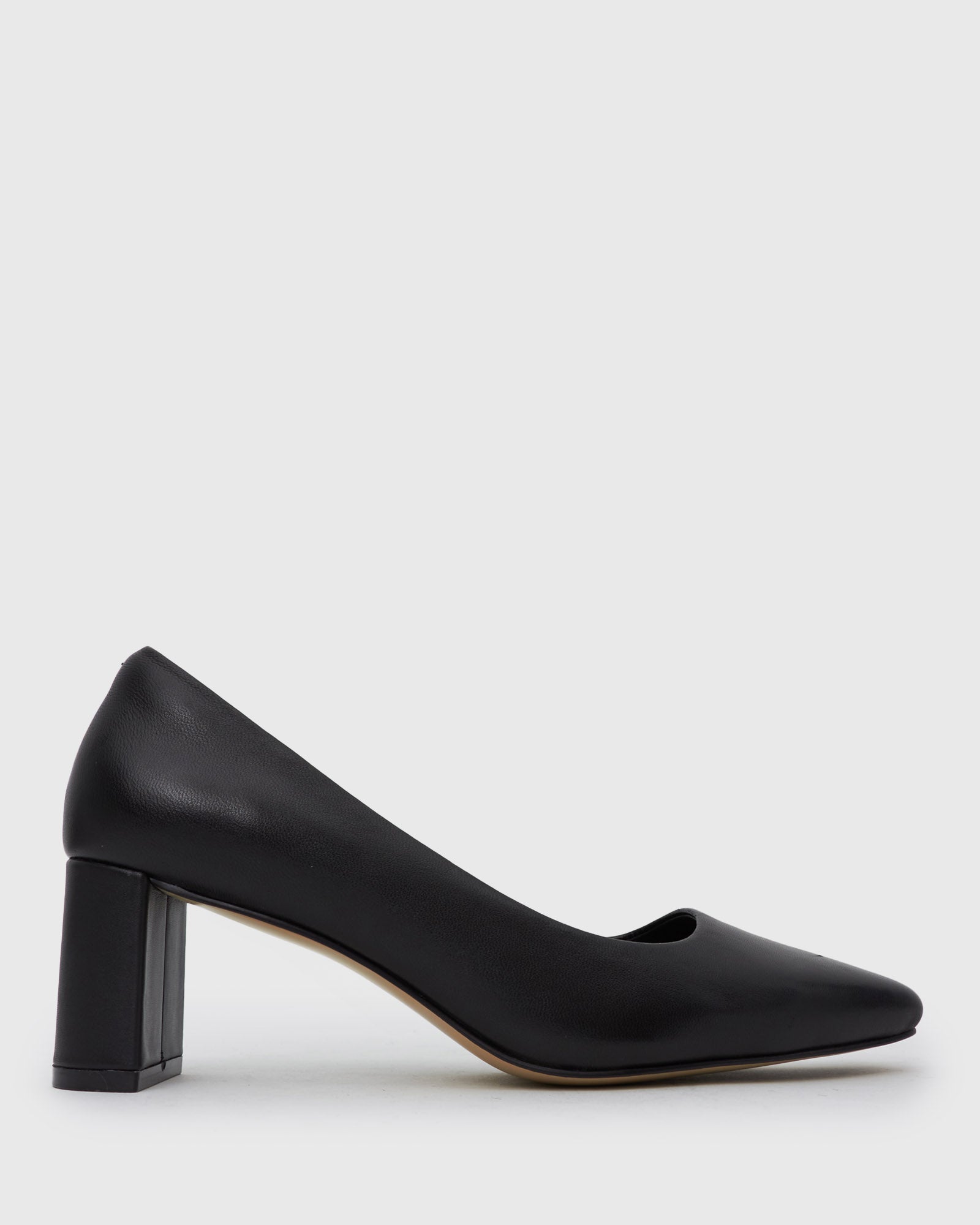 ORICAL Leather Low Block Heels