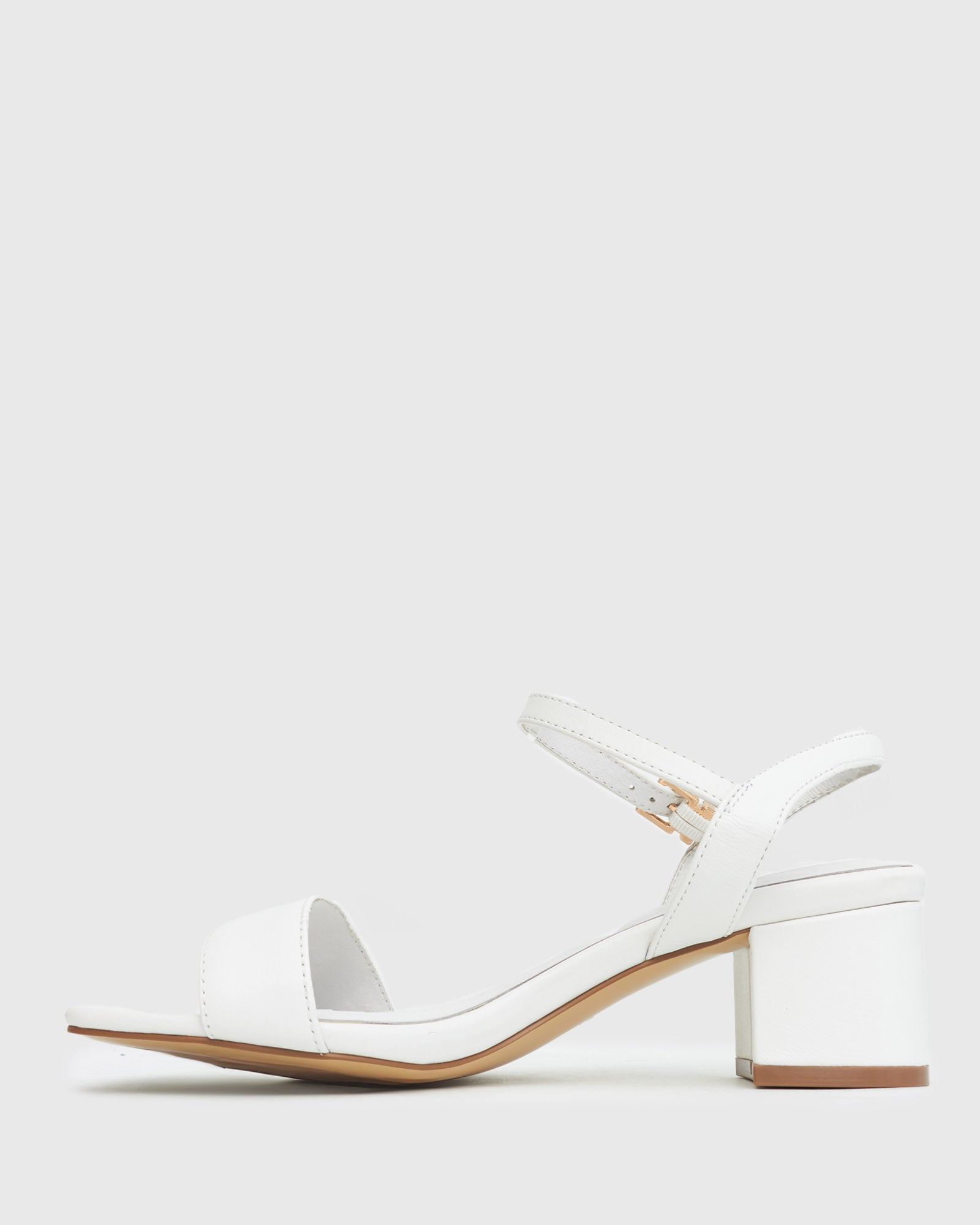 LIV Block Heel Leather Sandals