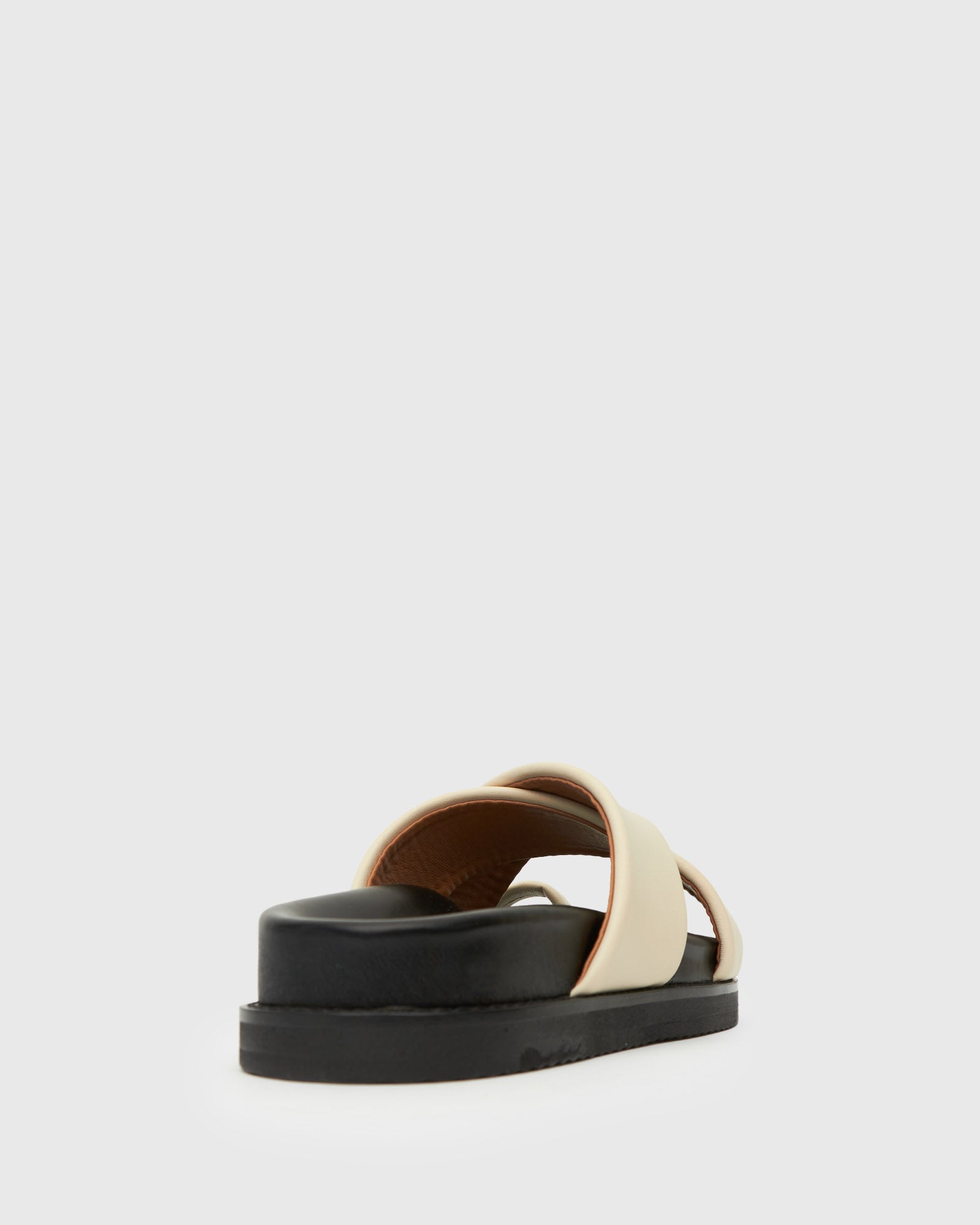 PRE-ORDER BERMUDA Leather Crossover Slide Sandals
