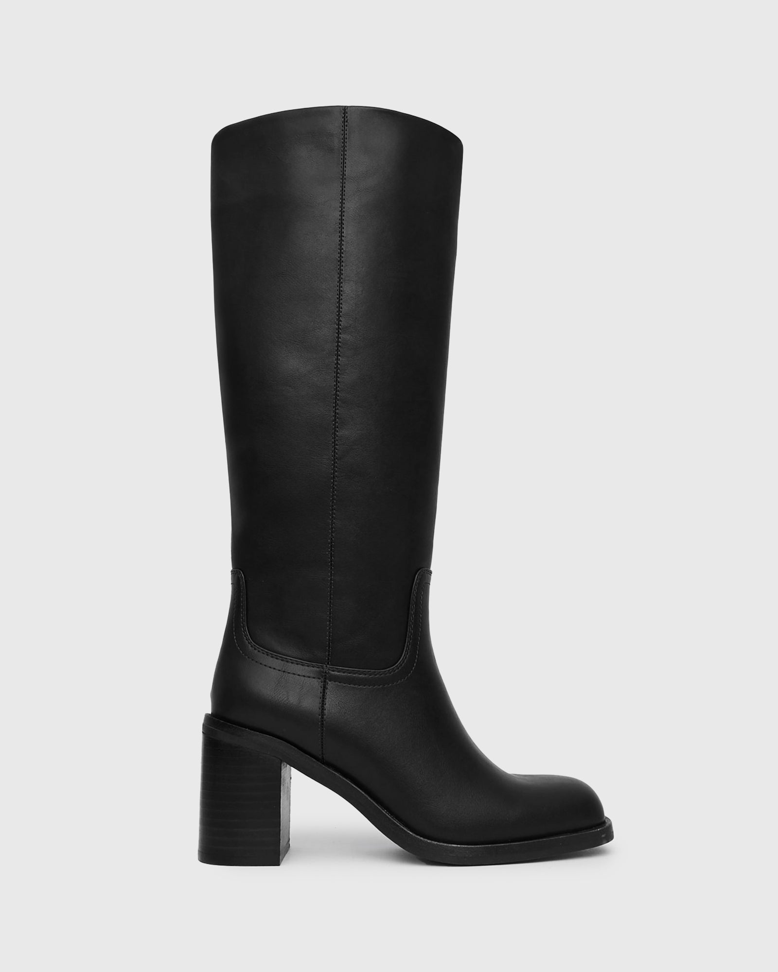 VALOUR Block Heel Knee High Boots