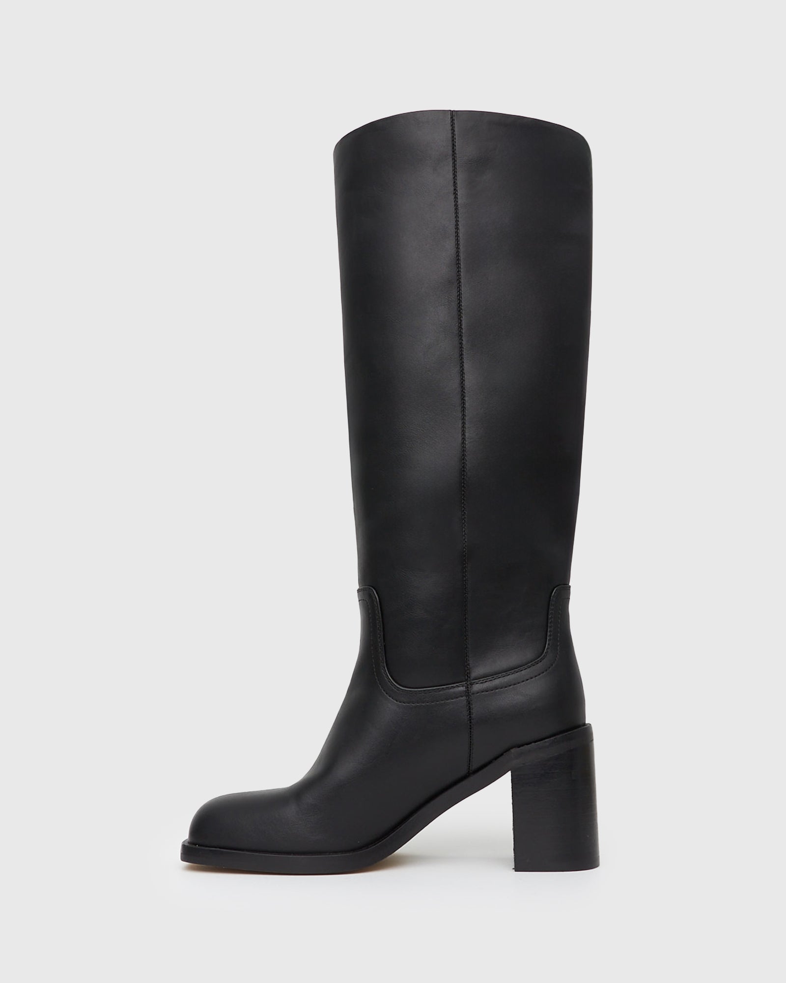 VALOUR Block Heel Knee High Boots