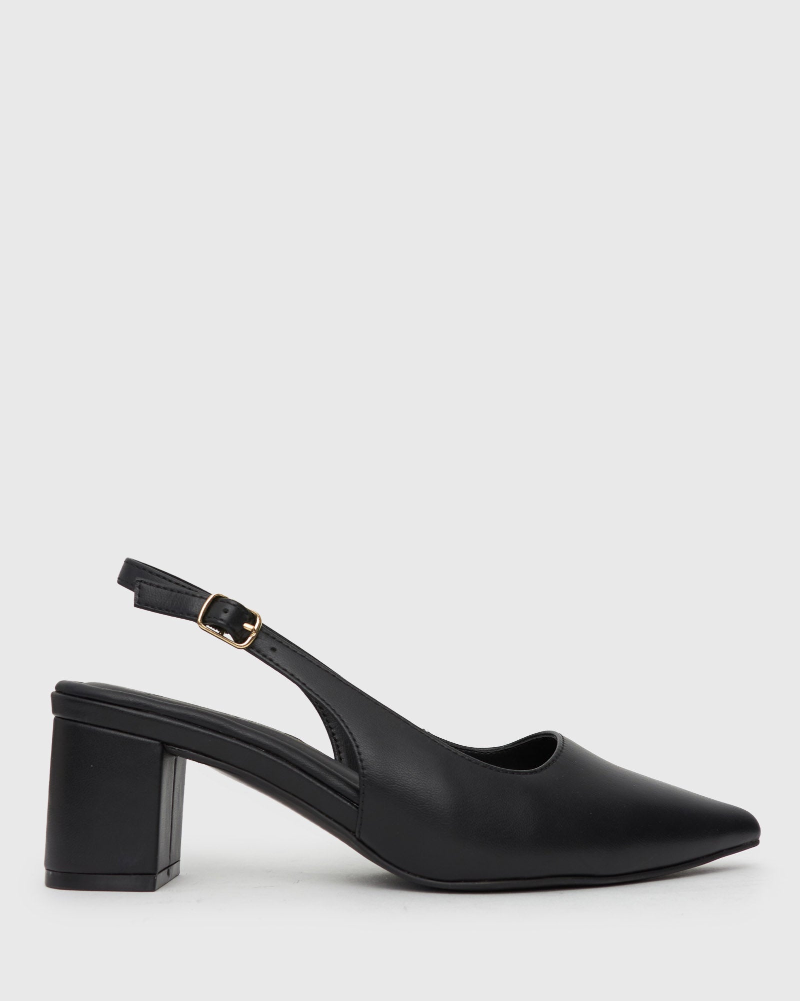 PRE-ORDER Wider Fit GUS Block Heel Slingback Pumps