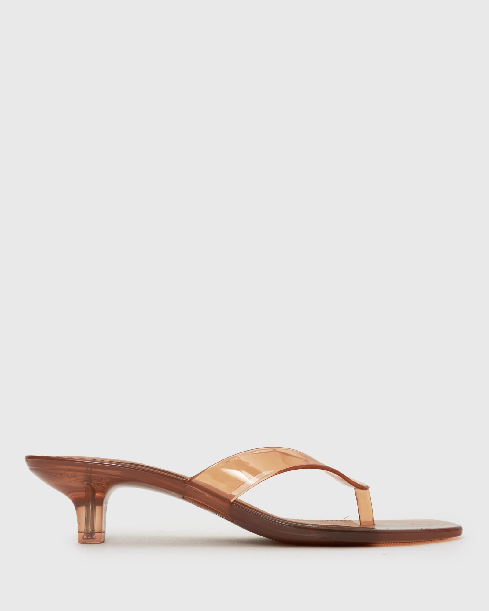 PRE-ORDER TYLA Jelly Kitten Heel Thong Sandals