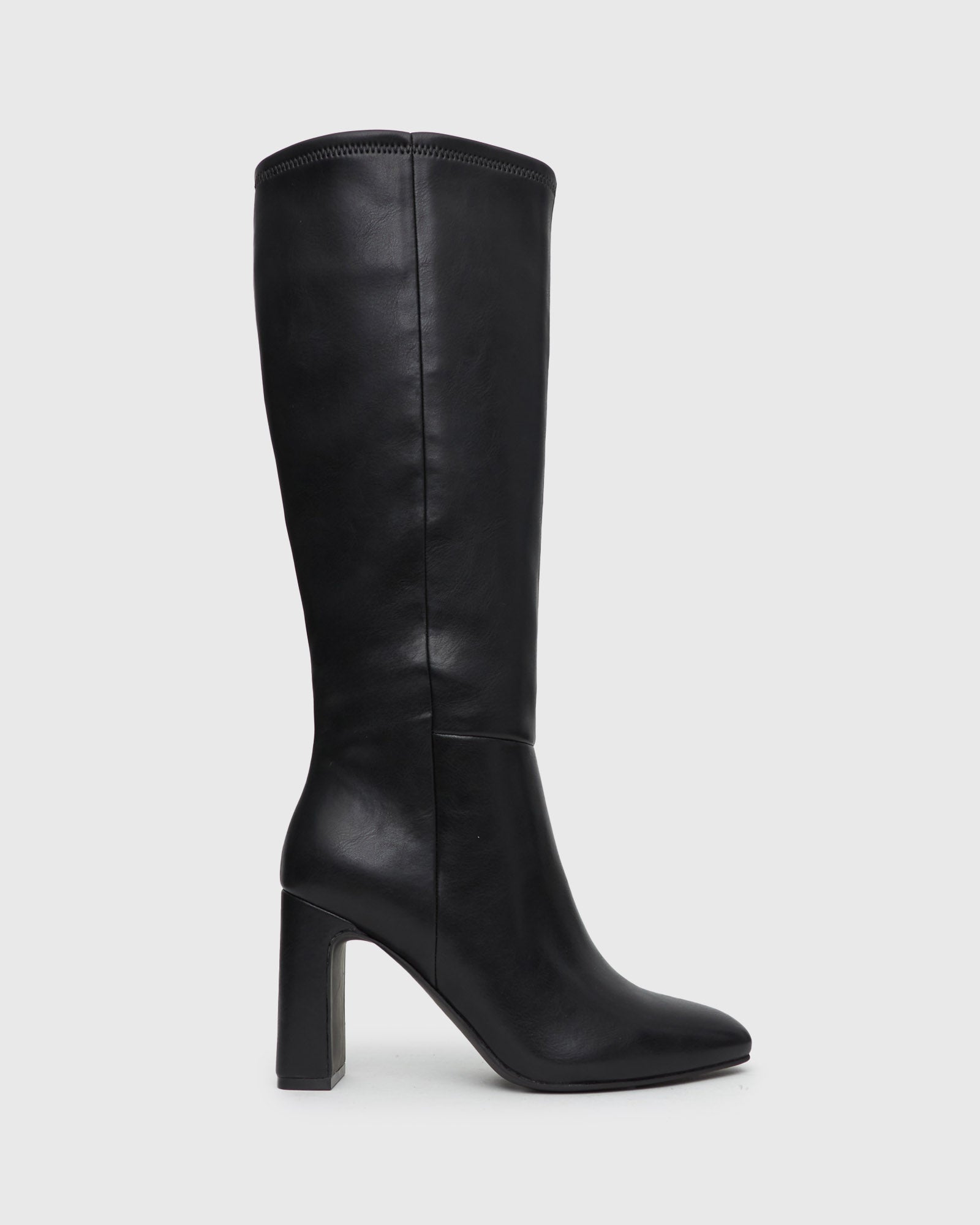 PRIME Block Heel Knee High Boots