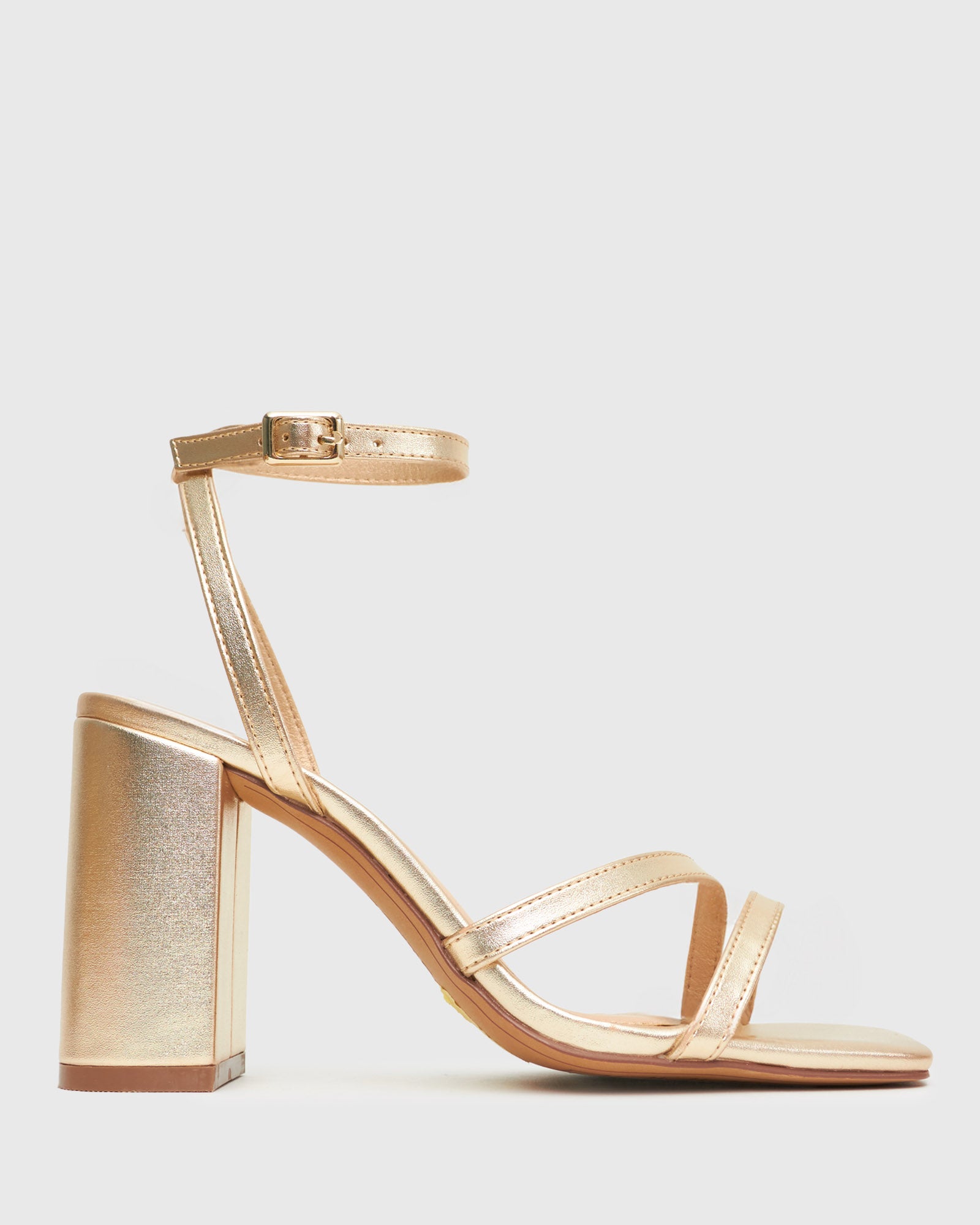 ZELDA Square Toe Heeled Sandals