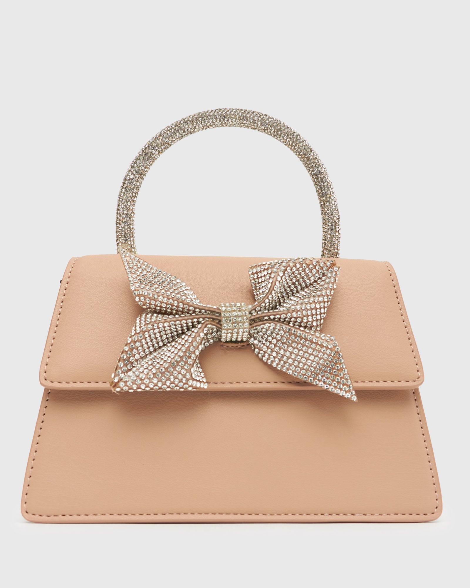 RITZ Diamante Bow Top Handle Bag